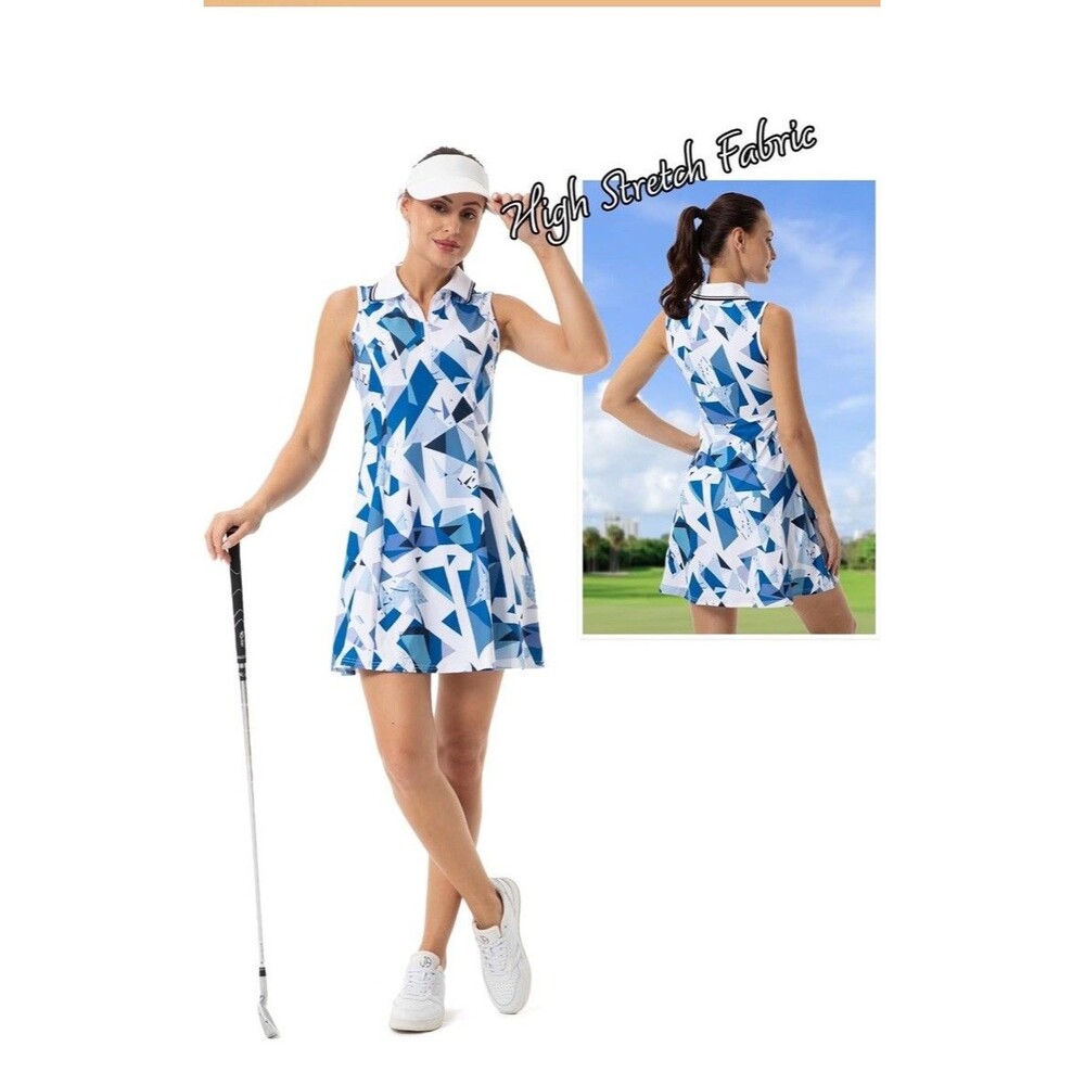 Fkeep Women Tennis Golf Dress Sport Activewear Workout Athletic With Shorts XXL